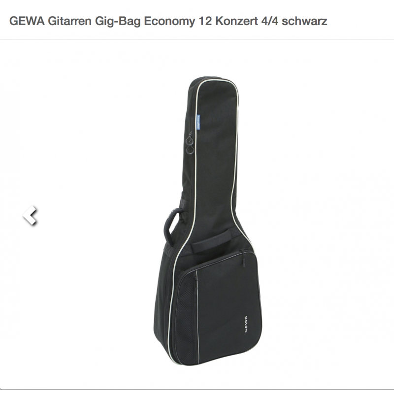 GEWA 212.100 Klassik Gig-Bag Economy 12 schwarz_2081